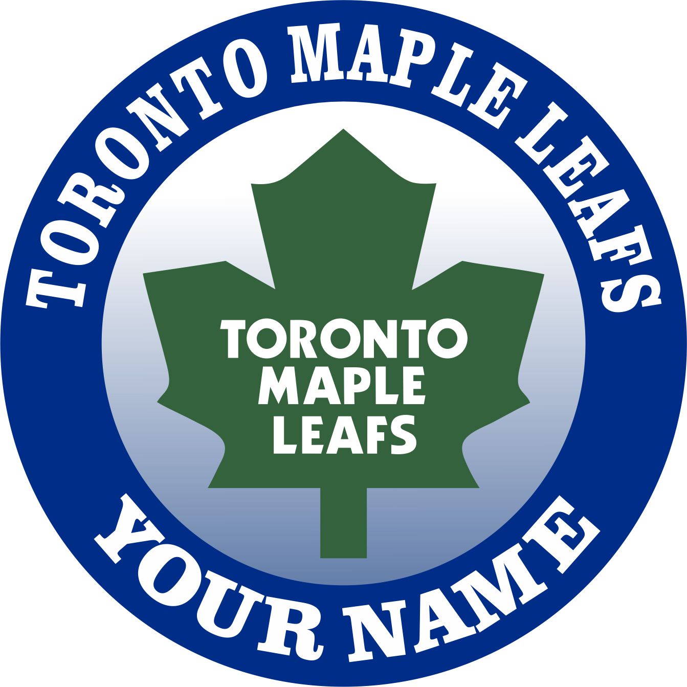 Toronto Maple Leafs Customized Logo iron on paper